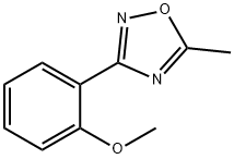 3-(2-Methoxyphenyl)-5-methyl-1,2,4-oxadiazole 结构式