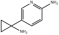 5-(1-氨基环丙基)吡啶-2-胺 结构式