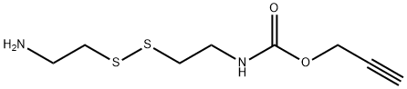 Carbamic acid, N-[2-[(2-aminoethyl)dithio]ethyl]-, 2-propyn-1-yl ester 结构式