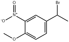 4-(1-溴乙基)-1-甲氧基-2-硝基苯 结构式