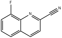 2-Quinolinecarbonitrile, 8-fluoro- 结构式