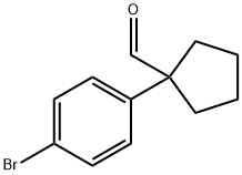 1-(4-溴苯基)环戊基甲醛 结构式