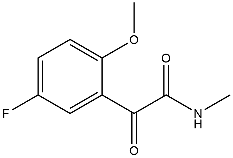 5-Fluoro-2-methoxy-N-methyl-α-oxobenzeneacetamide 结构式