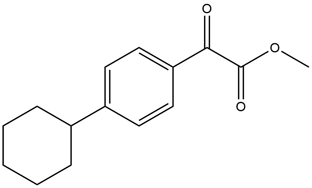 Methyl 4-cyclohexyl-α-oxobenzeneacetate 结构式