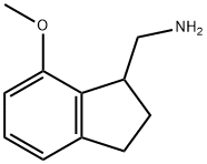 (7-甲氧基-2,3-二氢-1H-茚-1-基)甲胺 结构式