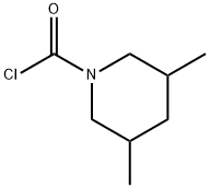 3,5-dimethylpiperidine-1-carbonyl chloride 结构式