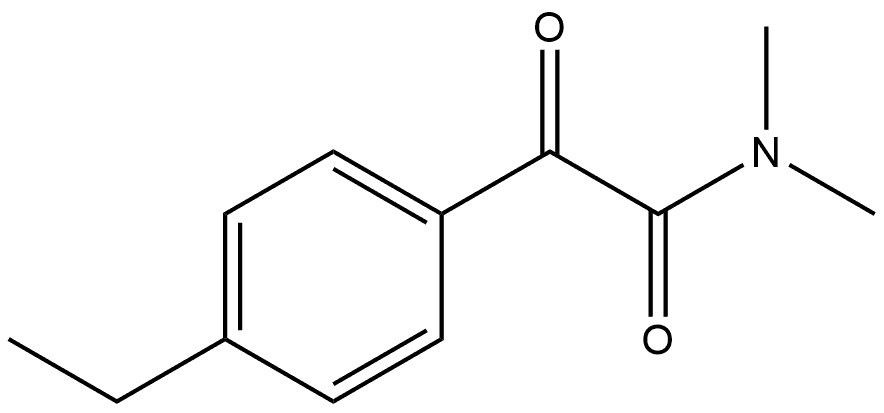 4-Ethyl-N,N-dimethyl-α-oxobenzeneacetamide 结构式