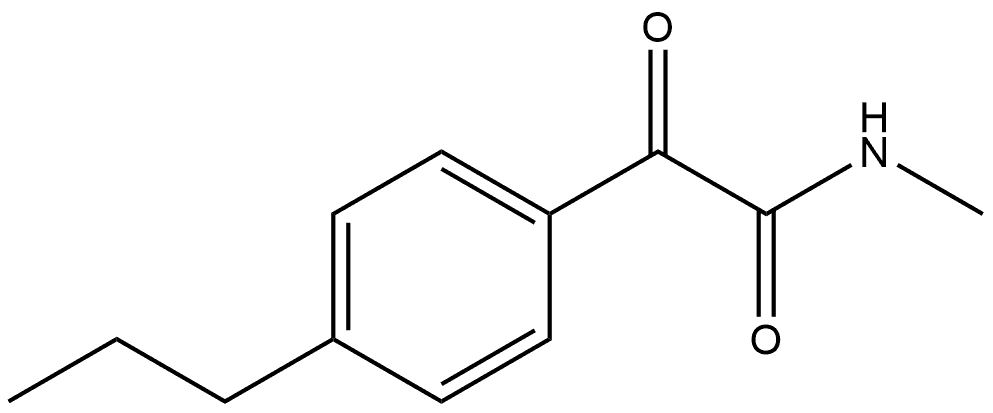 N-Methyl-α-oxo-4-propylbenzeneacetamide 结构式