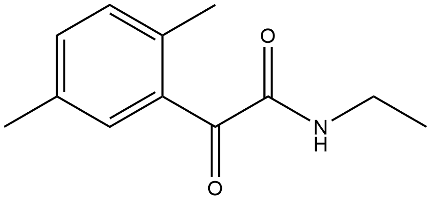 N-Ethyl-2,5-dimethyl-α-oxobenzeneacetamide 结构式