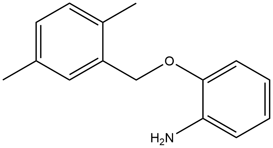 2-[(2,5-Dimethylphenyl)methoxy]benzenamine 结构式