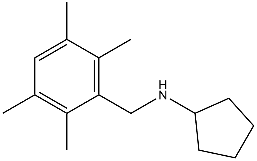 N-Cyclopentyl-2,3,5,6-tetramethylbenzenemethanamine 结构式