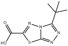 3-(叔丁基)-[1,2,4]三唑并[3,4-B][1,3,4]噻二唑-6-羧酸 结构式