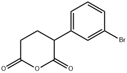 3-(3-溴苯基)二氢2H吡喃-2,6(3H)-二酮 结构式