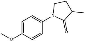 2-Pyrrolidinone, 1-(4-methoxyphenyl)-3-methyl- 结构式