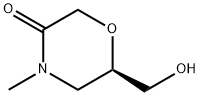 3-Morpholinone, 6-(hydroxymethyl)-4-methyl-, (6R)- 结构式