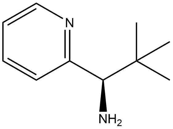 (1R)-2,2-DIMETHYL-1-(2-PYRIDYL)PROPYLAMINE 结构式