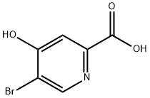 5-溴-4-羟基-2-吡啶羧酸 结构式