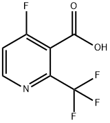 4-氟-2-(三氟甲基)烟酸 结构式