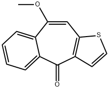 4H-Benzo[4,5]cyclohepta[1,2-b]thiophen-4-one, 9-methoxy- 结构式