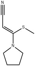 2-Propenenitrile, 3-(methylthio)-3-(1-pyrrolidinyl)-, (2Z)- 结构式