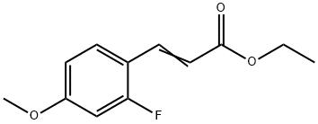 2-Propenoic acid, 3-(2-fluoro-4-methoxyphenyl)-, ethyl ester 结构式