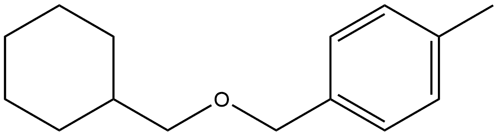 1-(Cyclohexylmethoxymethyl)-4-methylbenzene 结构式