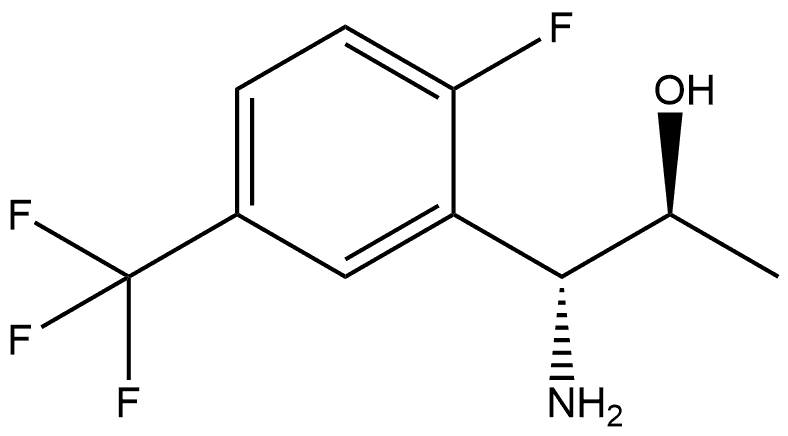 (1R,2S)-1-AMINO-1-[2-FLUORO-5-(TRIFLUOROMETHYL)PHENYL]PROPAN-2-OL 结构式