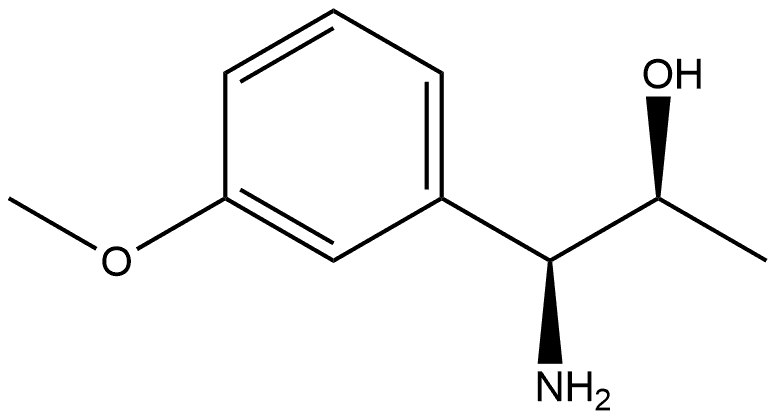 (1S,2S)-1-AMINO-1-(3-METHOXYPHENYL)PROPAN-2-OL 结构式