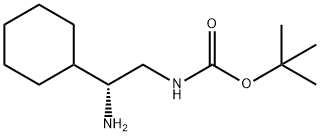 tert-butyl N-[(2R)-2-amino-2-cyclohexylethyl]carbamate 结构式