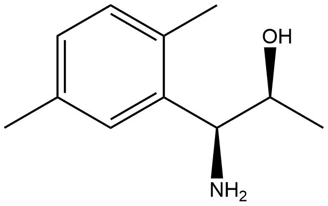 (1S,2S)-1-AMINO-1-(2,5-DIMETHYLPHENYL)PROPAN-2-OL 结构式