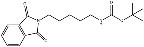 叔丁基(5-(1,3-二氧异喹啉-2-基)戊基)氨基甲酸酯 结构式