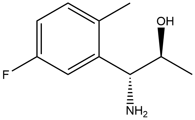 (1R,2S)-1-AMINO-1-(5-FLUORO-2-METHYLPHENYL)PROPAN-2-OL 结构式