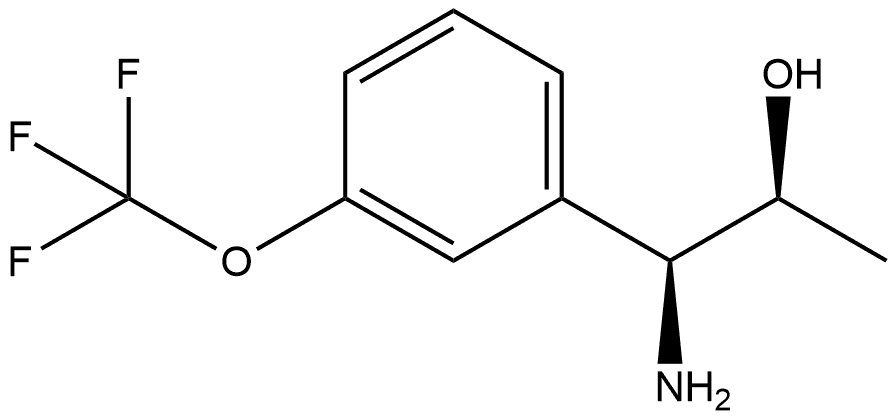 (1S,2S)-1-AMINO-1-[3-(TRIFLUOROMETHOXY)PHENYL]PROPAN-2-OL 结构式