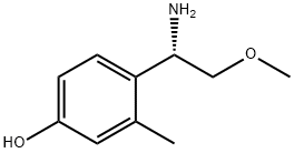 (S)-4-(1-amino-2-methoxyethyl)-3-methylphenol 结构式