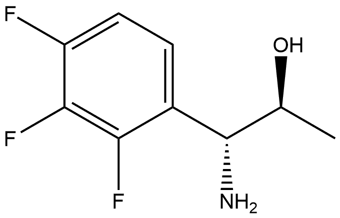 (1R,2S)-1-AMINO-1-(2,3,4-TRIFLUOROPHENYL)PROPAN-2-OL 结构式