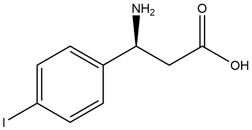 Benzenepropanoic acid, β-amino-4-iodo-, (βS)- 结构式