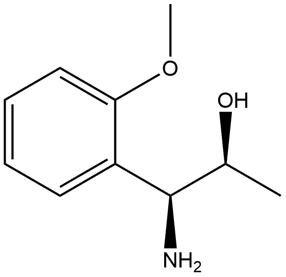 (1S,2S)-1-AMINO-1-(2-METHOXYPHENYL)PROPAN-2-OL 结构式