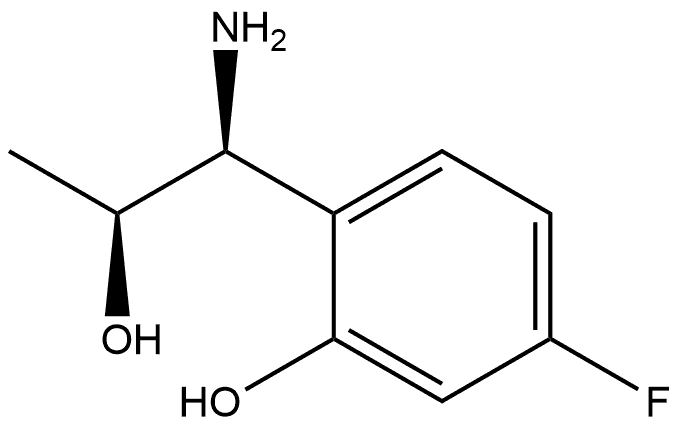 2-((1S,2S)-1-AMINO-2-HYDROXYPROPYL)-5-FLUOROPHENOL 结构式