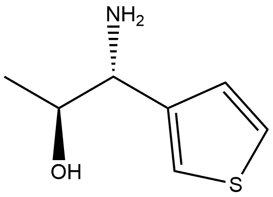 (1R,2S)-1-AMINO-1-(THIOPHEN-3-YL)PROPAN-2-OL 结构式
