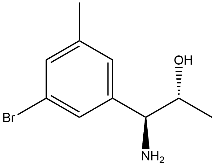 (1S,2R)-1-AMINO-1-(3-BROMO-5-METHYLPHENYL)PROPAN-2-OL 结构式