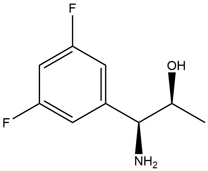 (1S,2S)-1-AMINO-1-(3,5-DIFLUOROPHENYL)PROPAN-2-OL 结构式