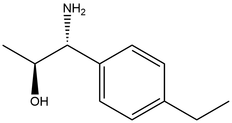 (1R,2S)-1-AMINO-1-(4-ETHYLPHENYL)PROPAN-2-OL 结构式