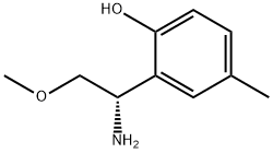 2-[(1S)-1-amino-2-methoxyethyl]-4-methylphenol 结构式