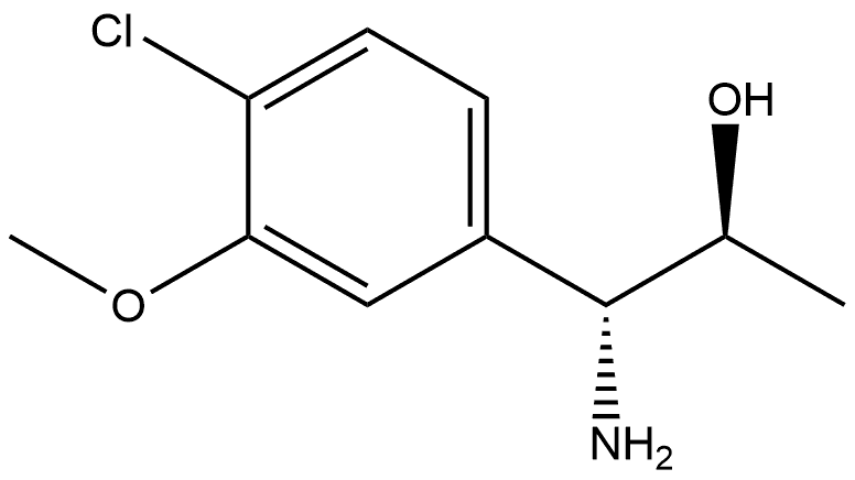 (1R,2S)-1-AMINO-1-(4-CHLORO-3-METHOXYPHENYL)PROPAN-2-OL 结构式