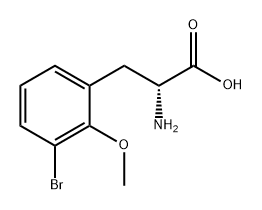 D-Phenylalanine, 3-bromo-2-methoxy- 结构式