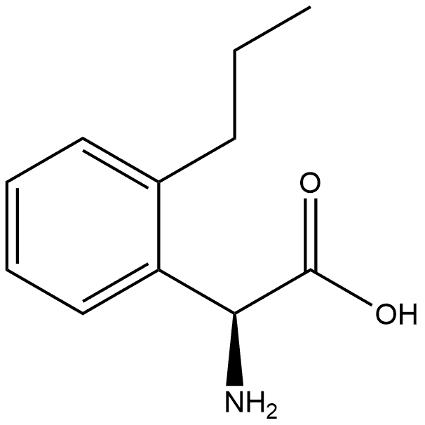 (S)-2-amino-2-(2-propylphenyl)acetic acid 结构式