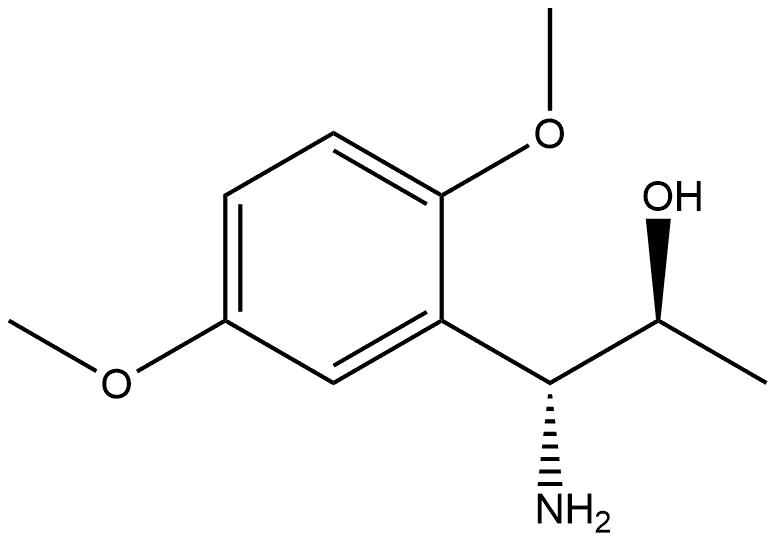 (1R,2S)-1-AMINO-1-(2,5-DIMETHOXYPHENYL)PROPAN-2-OL 结构式