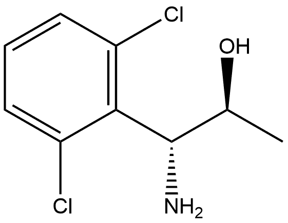 (1R,2S)-1-AMINO-1-(2,6-DICHLOROPHENYL)PROPAN-2-OL 结构式