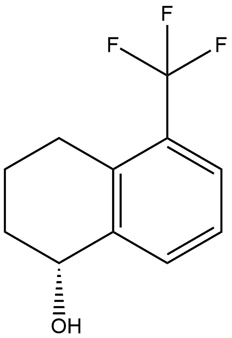 (R)-5-(trifluoromethyl)-1,2,3,4-tetrahydronaphthalen-1-ol 结构式