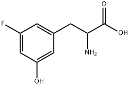 2-氨基-3-(3-氟-5-羟基苯基)丙酸 结构式
